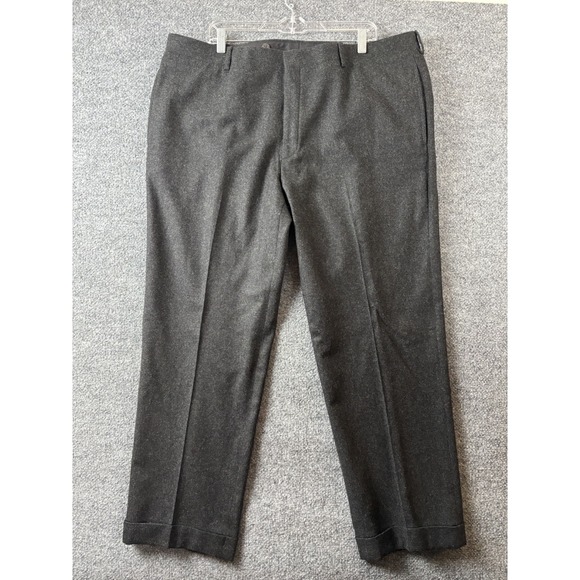 Polo Ralph Lauren Other - Polo Ralph Lauren Pants Mens 41R Gray Cuffed Wool Cashmere Made in Italy Vintage
